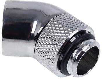 Alphacool Eiszapfen Winkeladapter Anschlüsse chrom 360° drehbar 45° gewinkelt