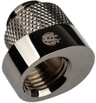 Bitspower X-Cross Adapter G1/4 Zoll AG auf G1/4 Zoll IG - 5mm Versatz schwarz glänzend