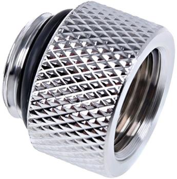 Alphacool Eiszapfen Adapter gerade G1/4 Zoll AG auf G1/4 Zoll IG - chrome silber