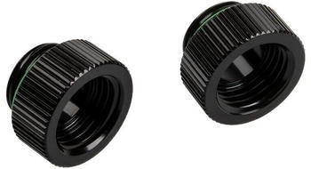 Bitspower Touchaqua Adapter gerade G1/4 Zoll AG auf G1/4 Zoll IG - 2er Pack schwarz