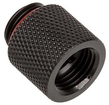 Bitspower Adapter G1/4 Zoll AG auf G1/4 Zoll IG - 15mm carbon schwarz