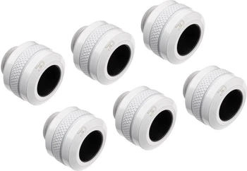 Alphacool Eiszapfen PRO Anschluss 13mm HardTube Fitting G1/4 6-Pack Anschluss Weiss