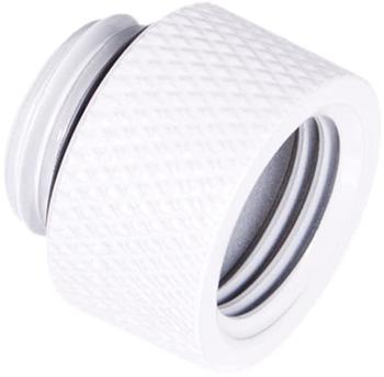 Alphacool Eiszapfen Verlängerung G1/4 AG auf G1/4 IG - White weiß für weiche Schläuche (PVC Silikon Neoprene)