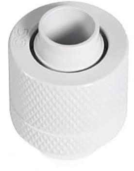 Alphacool Eiszapfen 13/10mm Anschraubt&uuml;lle G1/4 - White Verbindung wei&szlig; f&uuml;r weiche Schl&auml;uche (PVC Silikon Neoprene)
