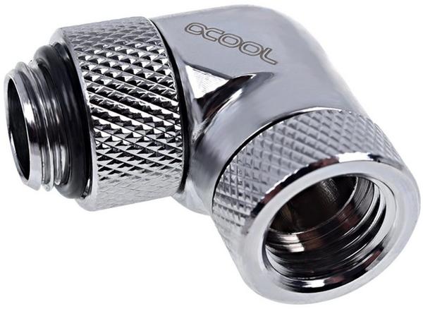 Alphacool Eiszapfen 90° Winkeladapter Deep Black - Drehbar Für Wasserkühlung