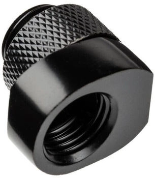 Alphacool Eiszapfen 8mm Versatzstück drehbar G1/4 AG auf G1/4 IG Verbindung schwarz