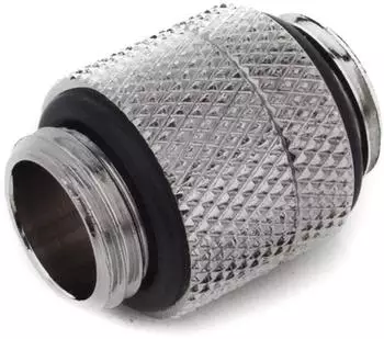 Bitspower Adapter gerade G1/4 Zoll AG auf G1/4 Zoll AG - drehbar silber glänzend