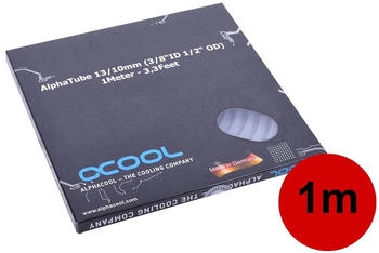 Alphacool Schlauch AlphaTube HF 13/10 (3/8"ID) - UV Blau transparent 1m (3,3ft) Retailbox 100cm