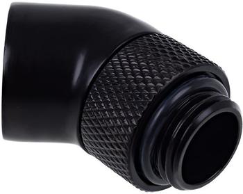 Alphacool Eiszapfen Adapter 45 Grad G1/4 Zoll AG auf G1/4 Zoll IG - drehbar schwarz