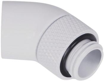 Alphacool Eiszapfen Winkeladapter 45 Grad drehbar G1/4 AG auf G1/4 IG - weiß