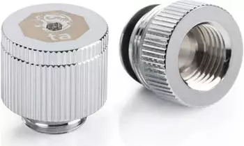 Bitspower Touchaqua Wasserauslass G1/4 Zoll AG silber, 2er-Pack (BPTA-EFW-V2-GS)