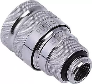 Alphacool Eiszapfen Quick Release Kupplung G1/4 weiblich, silber (17439)