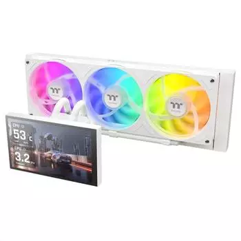 Thermaltake ST360 Ultra Snow Edition AiO-Wasserk&uuml;hlung wei&szlig;, 7" IPS LCD (CL-W494-PL12SW-A)
