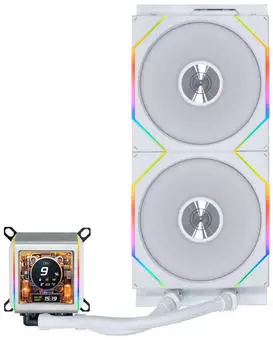 Lian Li Galahad II LCD TL Wireless 280 wei&szlig;