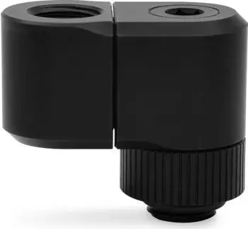 EKWB Quantum Torque Double Rotary Offset 21 Adapter, G1/4", schwarz (3831109893111)