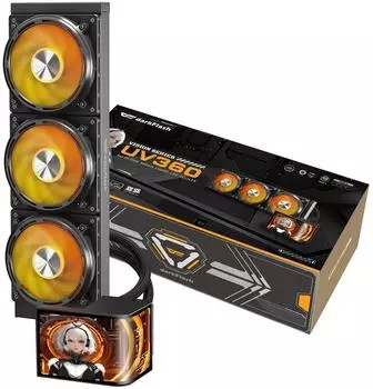 darkFlash UV360 AIO-Wasserkühlung 360mm ARGB OLED (UV360 Black)