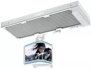 Lian Li HydroShift II OLED Curved 360Fanless White