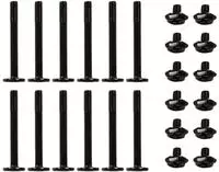 Alphacool 24848, Montageset, Schwarz, 24 St&uuml;ck(e)