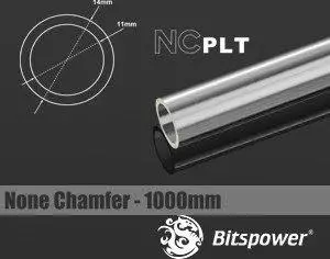 Bitspower None Chamfer PETG Link Tube 14/11mm, transparent, 100cm (BP-NCPLT14-L1000)