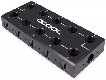 Alphacool ES Distro Plate Parallel C5 Verteilerblock Acetal (13024)