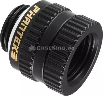 Phanteks Glacier M-F Rotary Adapter G1/4" AG auf G1/4" IG, schwarz (PH-RA_BK_MF)