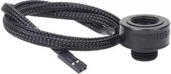 Phobya Temperatursensor Innen-/Au&szlig;engewinde G1/4, schwarz matt (71227)