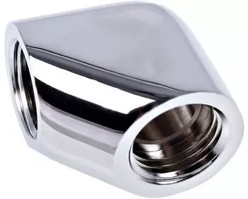 Alphacool Eiszapfen L-Verbinder G1/4 IG auf G1/4 IG, chrom (17259)