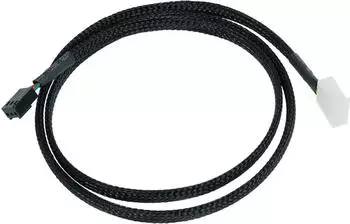 Phobya Durchflusssensorkabel 3-polig 80cm schwarz gesleevt (71189)