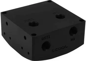 Alphacool Eisdecke D5 Pumpenaufsatz Acetal G1/4, schwarz (13188)
