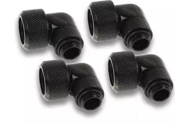 Alphacool Eiszapfen 16mm HardTube Anschraubt&uuml;lle 90&deg; drehbar G1/4 (17609)