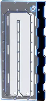 Singularity Computers Wraith 2.0 Elite Distro Plate, schwarz (SC-WRAITH-ELITE-BK)
