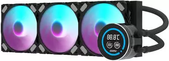 darkFlash DN-D360 CPU-Wasserk&uuml;hler 360mm 3 L&uuml;fter ARGB LCD (DN-D360 BLACK)