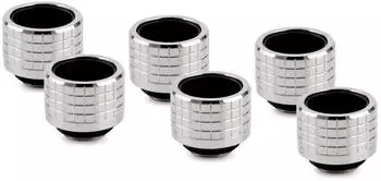 Thermal Grizzly DeltaMate Kompressions-Fitting HT16, Messing Gloss Nickel, 6er-Pack (TG-DM-FIT-6302)