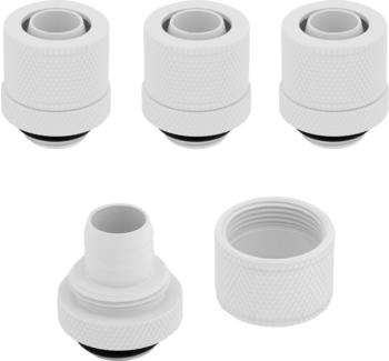 Corsair Hydro X Series XF Compression 10/13mm (3/8” / 1/2”) ID/OD Fitting Four Pack White