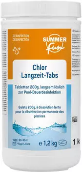 Summer Fun Chlor Langzeit-Tabs 200 g 1,2kg