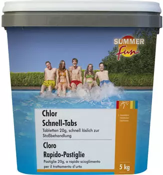 Summer Fun Chlor Schnell-Tabs - 20g Tabletten 5kg