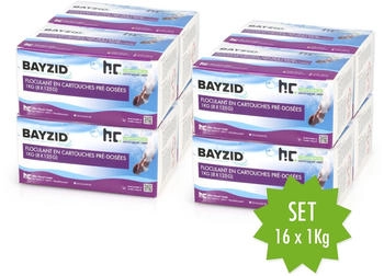 BAYZID Flockkartusche f&uuml;r Pools 16 x 1kg