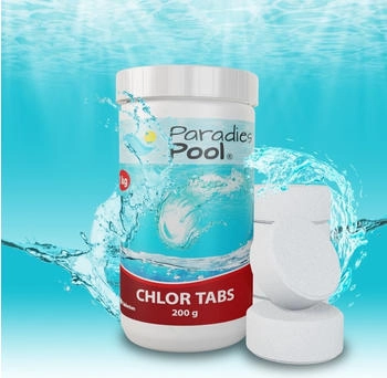 Paradies Pool 1 kg Chlortabletten 200g Desinfektion