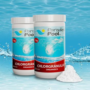 Paradies Pool 2 kg Chlor Granulat Desinfektion