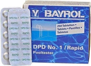 Bayrol 250 Testtabletten DPD 1 Chlor-Wert für Pooltester