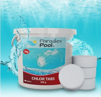 Paradies Pool 3 kg Chlortabletten 200g Desinfektion