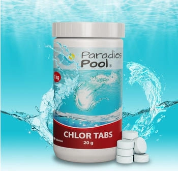 Paradies Pool 1 kg Chlortabletten 20g Desinfektion