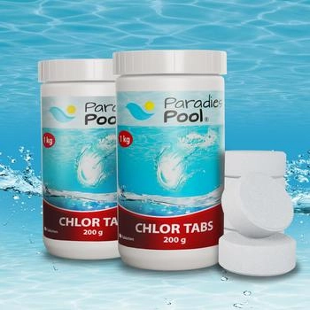 Paradies Pool 2 kg Chlortabletten 200g Desinfektion