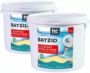 H&ouml;fer Chemie BAYZID Chlortabs 20g schnell l&ouml;slich im Eimer 2 x 5 kg