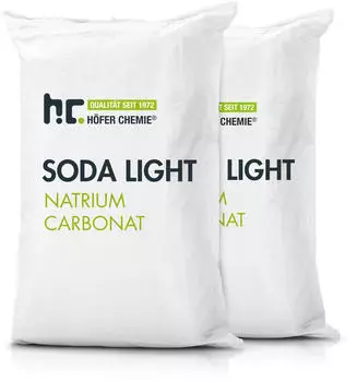 H&ouml;fer Chemie Natriumcarbonat Soda Leicht Technische Qualit&auml;t 20x25kg