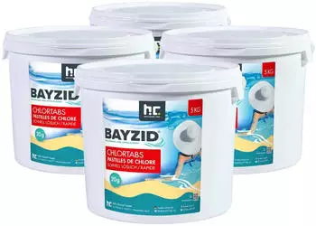 H&ouml;fer Chemie BAYZID Chlortabs 20g schnell l&ouml;slich im Eimer 4 x 5 kg