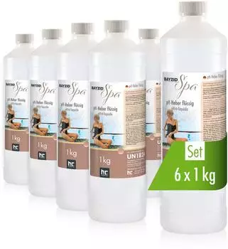 BAYZID Spa pH Heber Fl&uuml;ssig 6x1kg