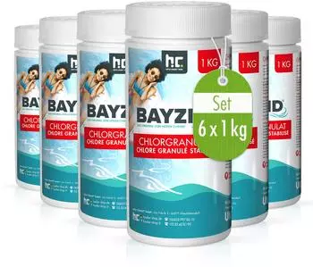 BAYZID Chlorgranulat f&uuml;r Pools 6x1kg