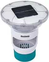 Bestway Schwebende Solarleuchte Wei&szlig; &Oslash; 7,6 cm PC und ABS