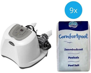 Intex Salzwassersystem 26670GS & Poolsalz 180 kg